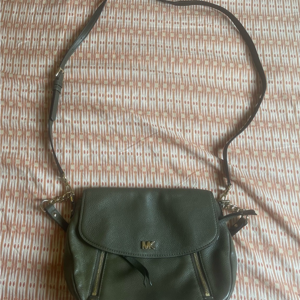 Michael Kors Dark Green Crossbody Bag
